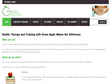 Tablet Screenshot of greenappletherapytraining.co.uk